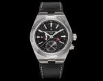 SJ Factory Vacheron Constantin Overseas Dual-time Cal.5110 DT/2 Men Black Face Leather Strap Watch